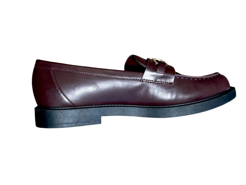 Tommy Hilfiger Mujer Twtrevys Borgoña Mocasines con Logo Dorado 11 Foto 4 de 4