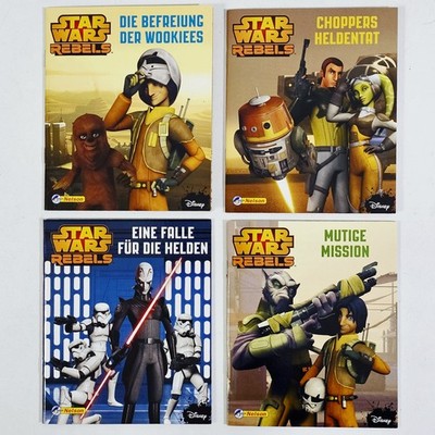 Nelson DISNEY Minibücher STAR WARS REBELS 1-4 Geburtstag Mitgebsel Geschenk Pixi
