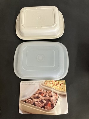 TUPPERWARE Vintage Ultra 21 Ovenware Cookware Roasting Pan With