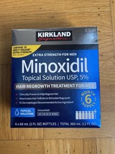 NEW Kirkland Minoxidil 5 Extra Strength Men Hair Regrowth Solution 6 Month