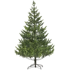 HOMCOM 7ft Artificial Christmas Tree, Sparse Realistic Cedar Tree With 2901 Tips