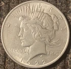 1922 Peace Silver Dollar BU Brilliant Uncirculated Gem 90% Silver Beautiful!