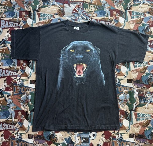T-shirt Vintage Marvel Black Panther - Taille M - 100% Coton - Occasion Très Bon état