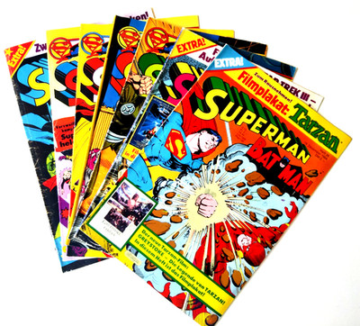 Superman Konvolut  1984 mit Sammelecken Ehapa Verlag