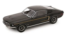 KK Scale 1:18 FORD MUSTANG GT FASTBACK BLACK 1968 Diecast Model