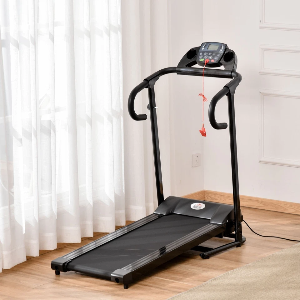 HOMCOM Tapis Roulant Elettrico Pieghevole con Display Velocità 0.8-10km/h 500W - Immagine 3 di 4