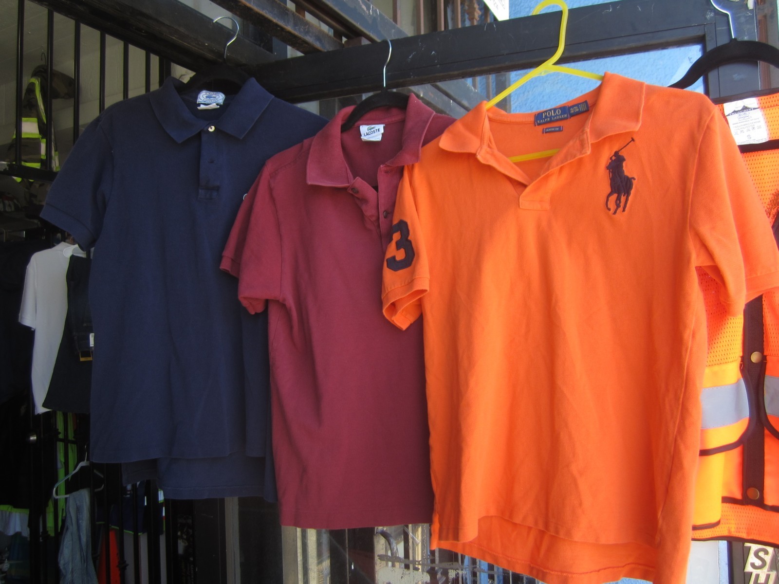 Vintage  lot of 3 Classic Lacoste Polo Shirts