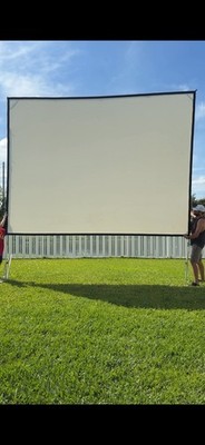 Draper 241077 Folding Portable Projection Screen With Stand And Case
