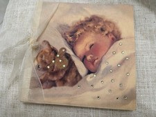 Terra Traditions Keepsake Baby Photo Album 4x6 Photos Swarovski Bling