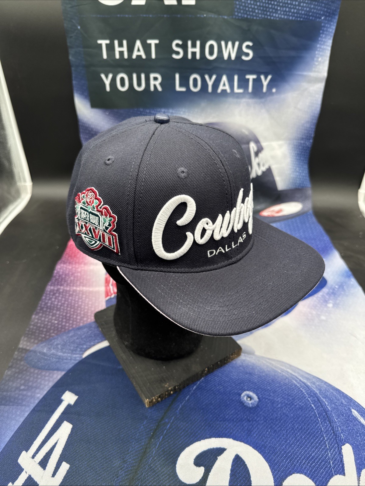 Dallas Cowboys Pro Standard Super Bowl XXVII Script Wordmark Snapback ...
