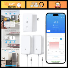 Wireless WiFi Refrigerator Thermometer with Alarm - Digital Freezer Temp Gauge,