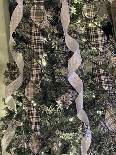 LARGE LUXURY CHRISTMAS "TREE TOPPER" BOW WITH LONG RIBBON TAILS. ANY COLOUR MADE - Picture 7 of 8