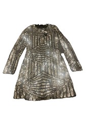 size 8 boohoo boutique luci sequin mesh bodycon dress