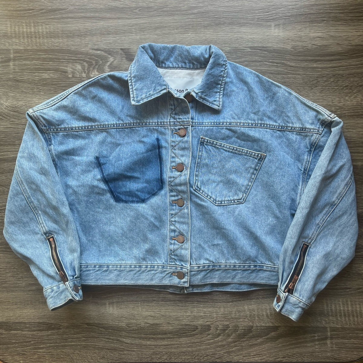 Andersson Bell Womens Johansson Drop Shoulder Denim Jacket Size XS