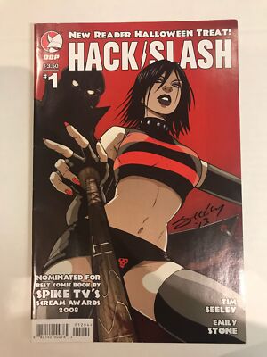 HACK/SLASH #1 HALLOWEEN TREAT (2007) CVR B SIGNED BY TIM SEELY VF DDP *
