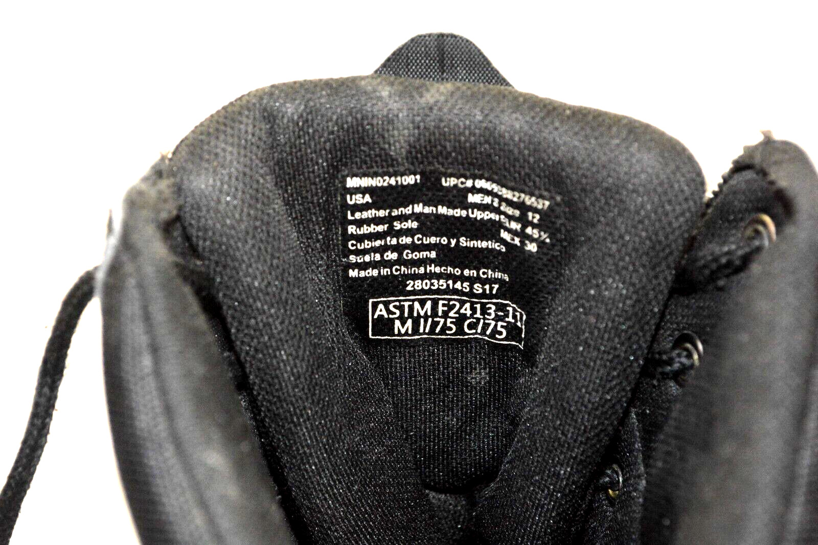 Interceptor Black Force Tactical Work Leather Boo… - image 5