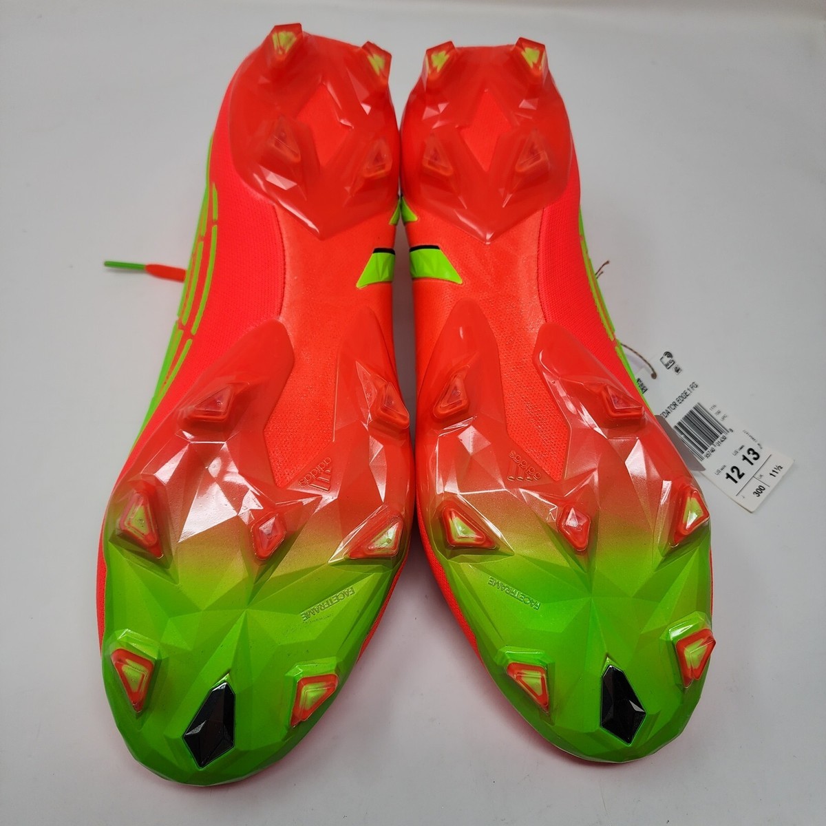 Adidas Soccer Cleats Mens 12 Orange Green Predator Edge.1 FG 
