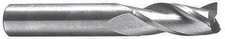 13/16" x 5/8" Shank HSS 2FL Single End Mill - Standard Length - USA