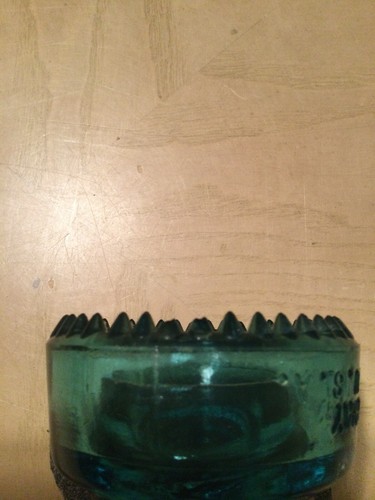 Vintage Hemingray #20 Aqua Blue Turquiose Telephone Pole Glass  Insulator - Picture 11 of 12