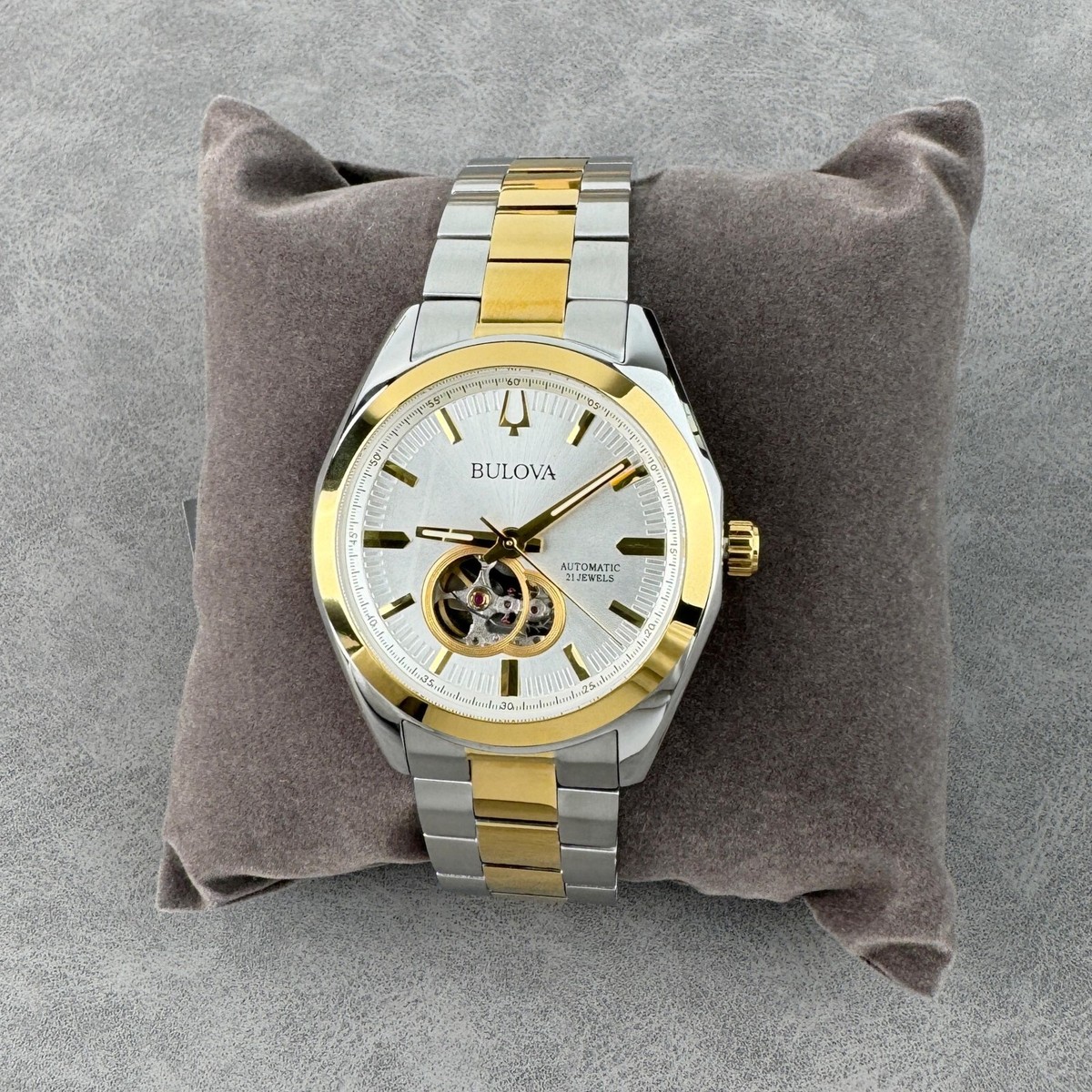 Bulova Men's Surveyor Classic Automatic Two Tone Steel 42mm Watch