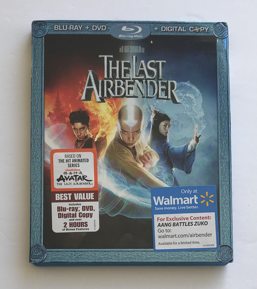 The Last Airbender (Blu-ray/DVD, 2010, 2-Disc Set) With