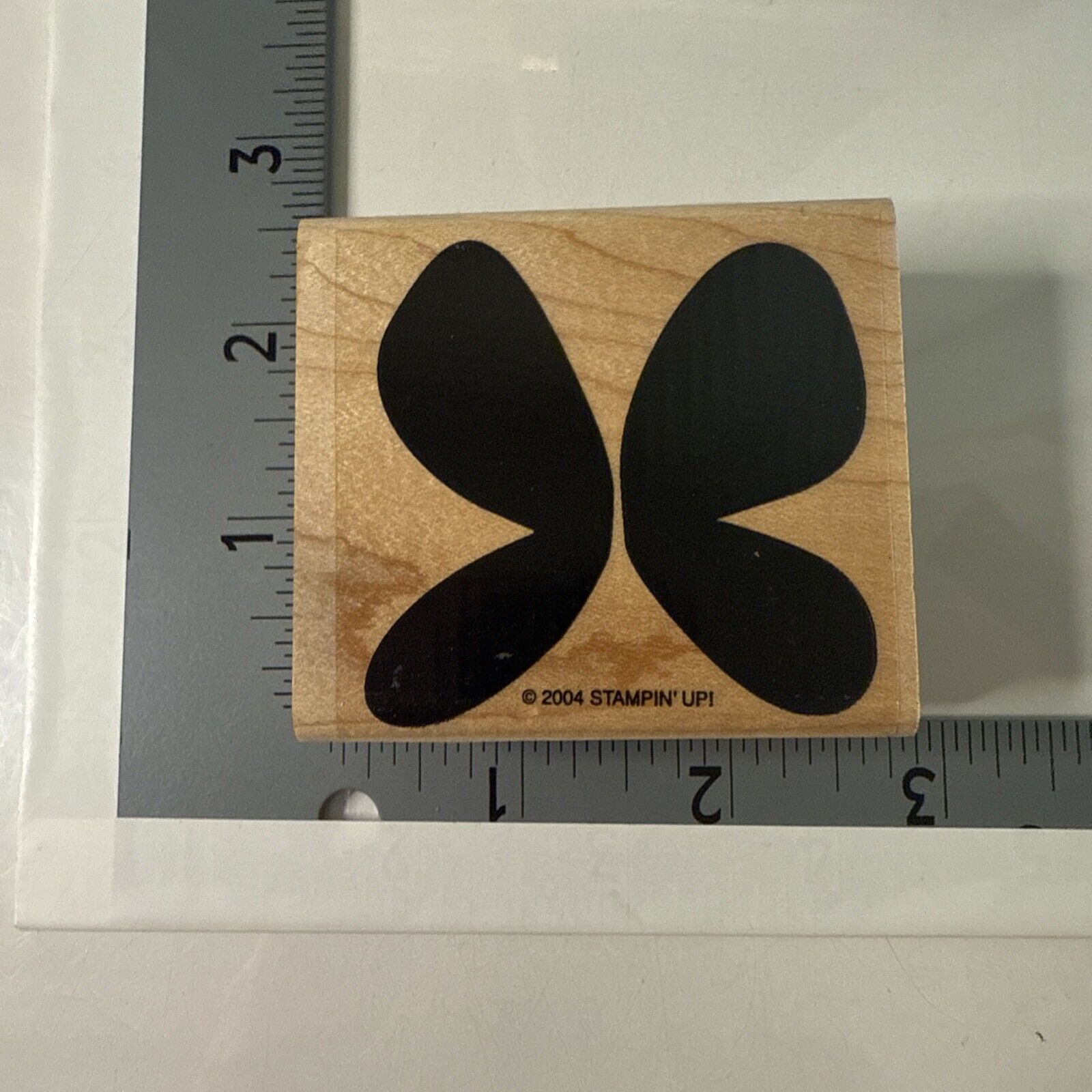 Stampin Up Stamp BUTTERFLY WINGS SILOUETTE MEDIUM Single Stamps ONLY 2.5x2.25in