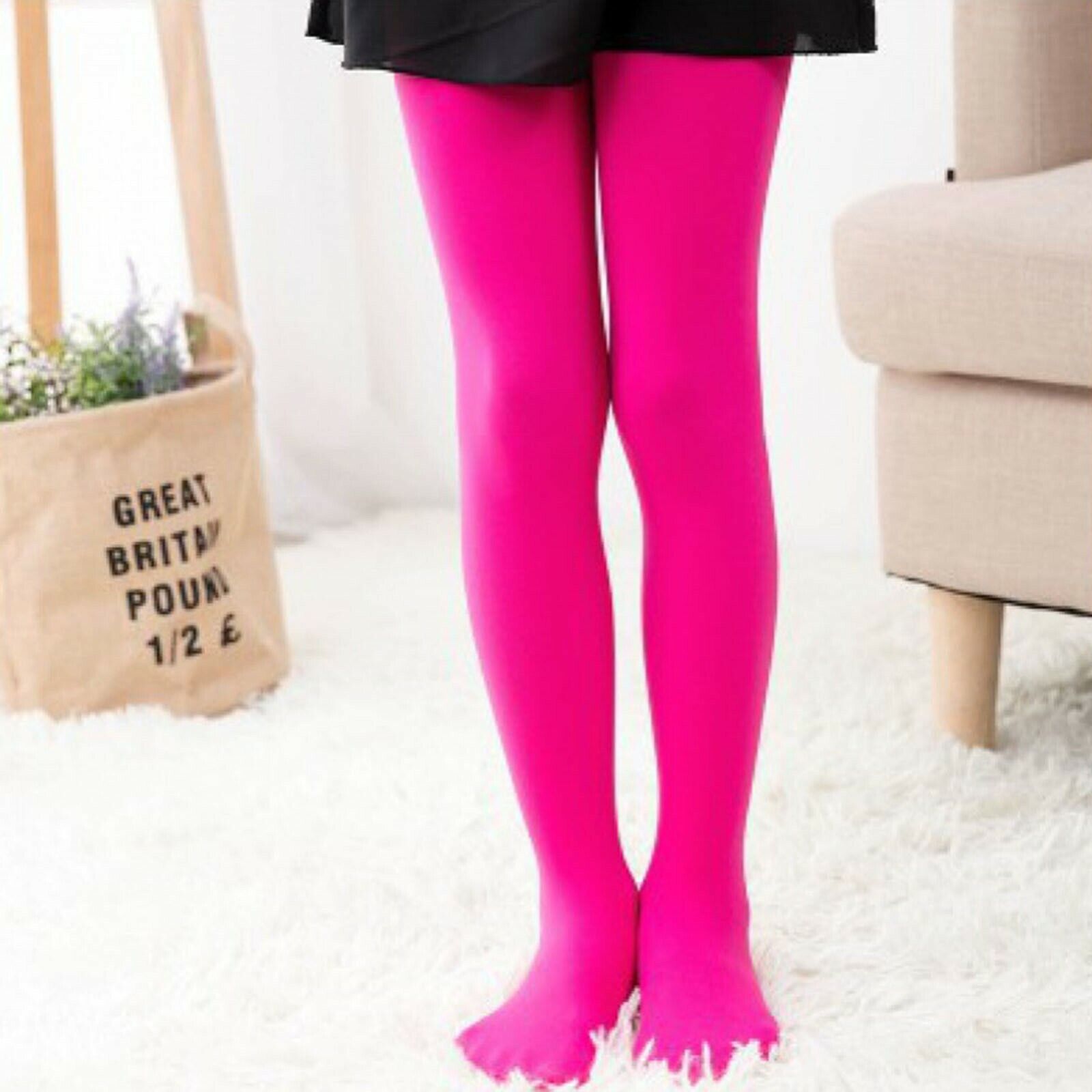 Ballet Dance Tights Girls Kids Ultra Soft Microfiber Dance Tights Age 4-11  Years | eBay