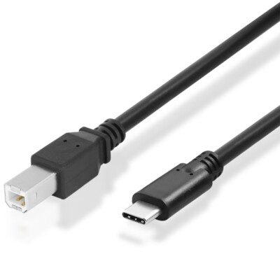 3.1 USB C-B Druckerkabel Kabel für Epson Lexmark Samsung HP Canon Brother u.v.m