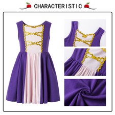 New costume spring dress up girl 2- 8 yrs princess Rapunzel pretend play gift