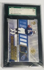 2001 Private Stock Game Worn Gear Steve McNair Jersey 2 Color Patch SGC 9 Mint