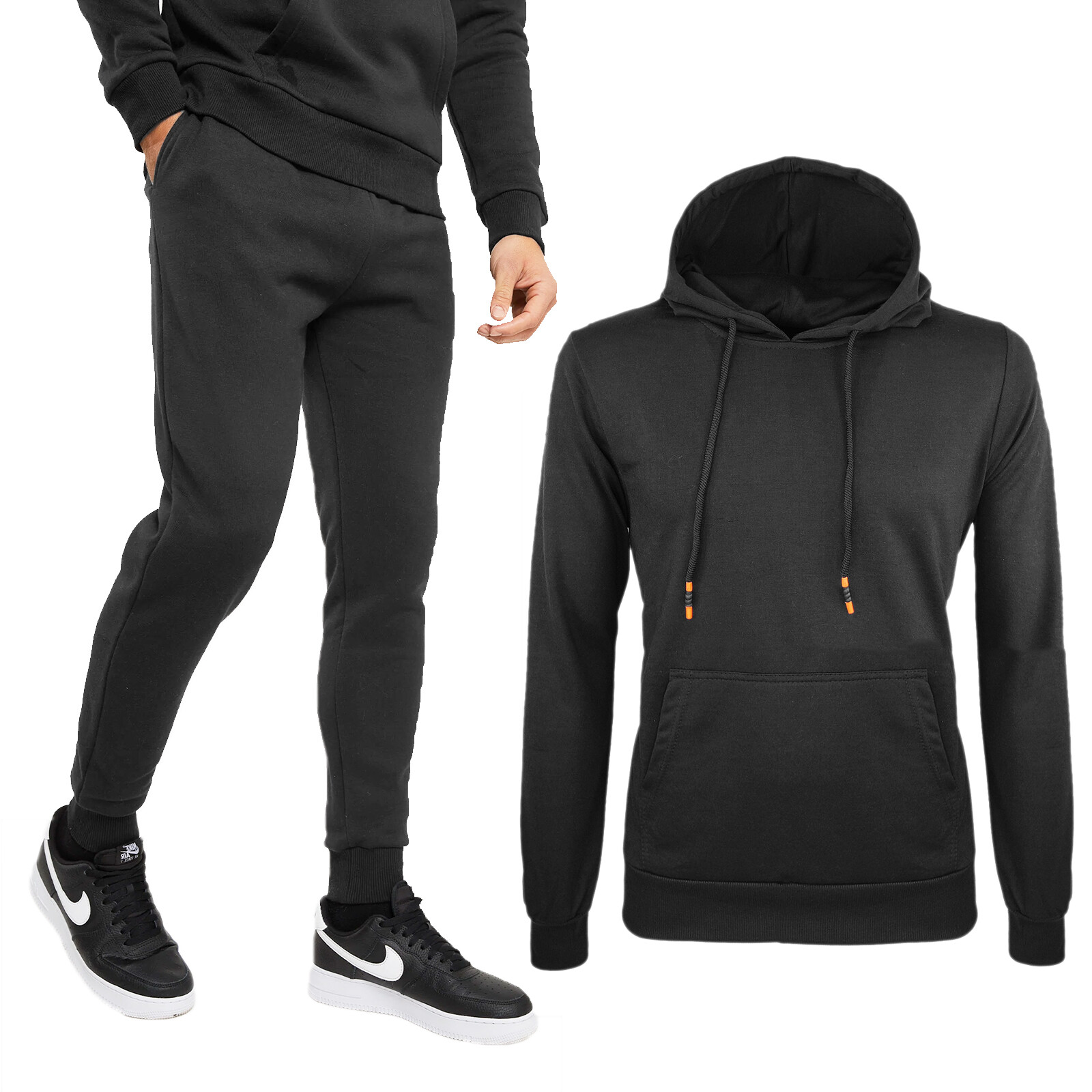 Tuta Uomo Cotone Leggero Completo Sport Maglia Felpa Cappuccio + Pantalone  VEQUE - Shopping.com