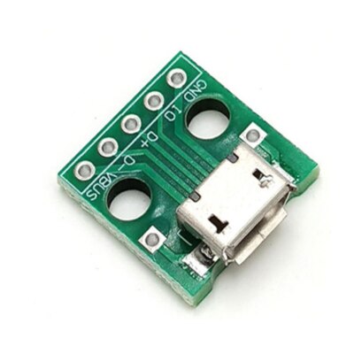 10pcS MICRO USB To DIP Adapter 5pin Female Connector Type PCB Converter