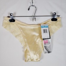 Vintage Maidenform Second Skin Satin Lace Panties Small 5 Style 40339 NWT Read 