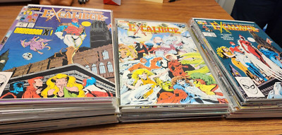 Lot of 56 Excalibur Comics, Excalibur-New Excalibur-Specials-Foils-Holo/3D-Plus!