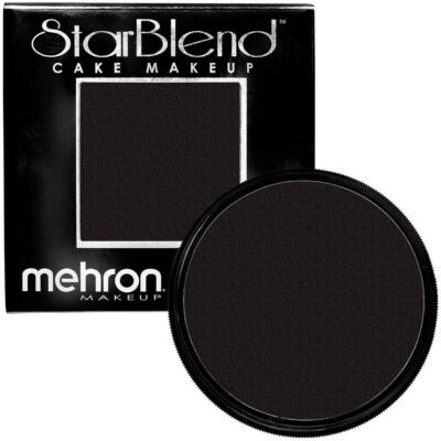 2 Ounce Black Highly Pigmented StarBlend Cake Makeup Professional Grade