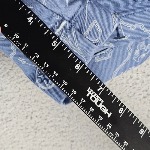 Pantaloncini chino LL Bean blu vestibilità preferita donna 8 elasticizzati leggeri geometrici - Foto 6 di 11