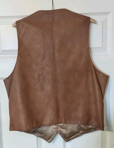 Scully Leatherwear California - Vintage braune Patchwork Leder Western Weste 44 - Bild 7 von 7
