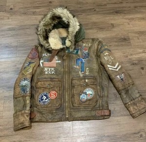 ralph lauren shearling coat