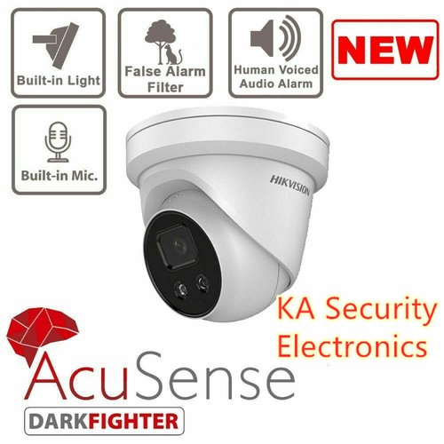 HIKVISION 8MP AcuSense DS-2CD2386G2-ISU/SL 2 Way Audio Alarm Light Turret Camera - Picture 6 of 11