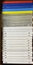 Empty Single-Disc Multi-Color DVD Case Lot of 25 Red Blue Yellow Clear White 