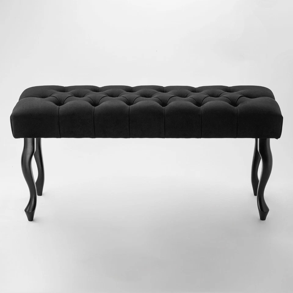 Sitzbank HANDGEMACHT Polsterbank Holzbank Gepolstert Bettbank Polster Flurbank - Bild 3 von 4