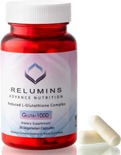 Relumins Advance Nutrition Gluta-1000 Dietary Supplement 60 Vegetarian Capsules