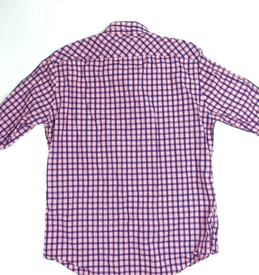 Camisa de manga larga con botones a cuadros roja azul ZACHARY PRELL para hombre talla XL Foto 4 de 4