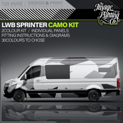 LWB Sprinter Van Camo Kit FITS All LWB VANS CAMOUFLAGE Mercedes ALL  YEARS UK