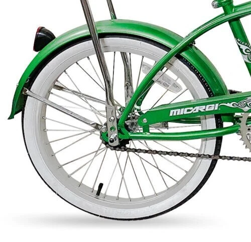 Bicicleta de playa de 20" Lowrider Micargi Hero Boy verde clásico crucero Foto 2 de 3