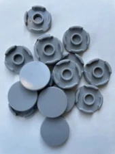 LEGO-NEW-#14769-LIGHT BLUISH GREY-ROUND TILE 2 X 2-25 PIECES