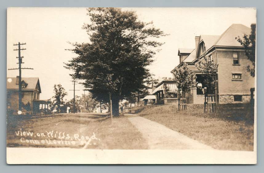 Wills Road CONNELLSVILLE Pennsylvania RPPC Rare Antique PhotoFayette