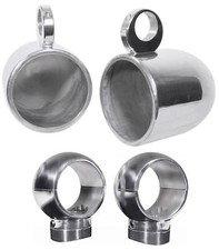  2 Rockville MAC90S 8" 360 Degree Swivel Marine Wakeboard Tower Speaker Pods