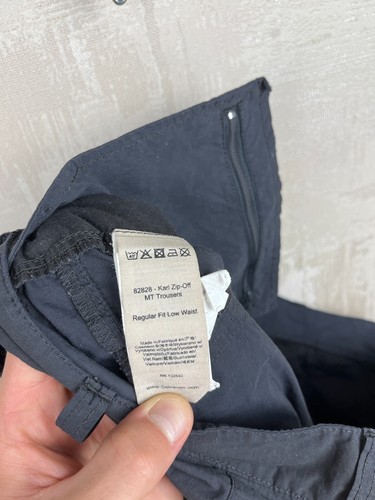 Fjallraven Karl MT Men's Shorts Size EU 50 US 33-34 Gray Outdoor Hiking Trekking - Picture 14 of 16