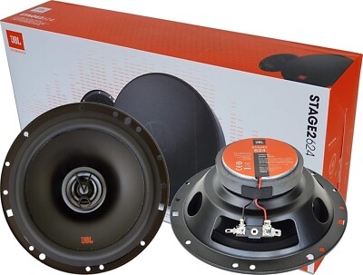 JBL Stage2 624 6.5'' 6-1/2 inch Car Audio 2-Way Coaxial Speakers 240W Max